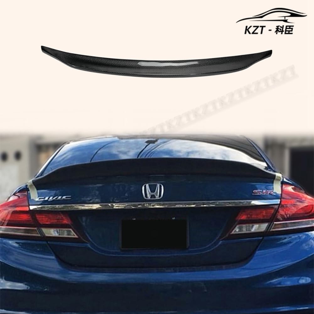 For Honda Civic 9Th Generation 2013-2015 Do Style Rear Spoiler Carbon Fiber Car Body Parts Kits Kazento Carbon Parts 车身侧板 FB-RS-DO-1315-CF