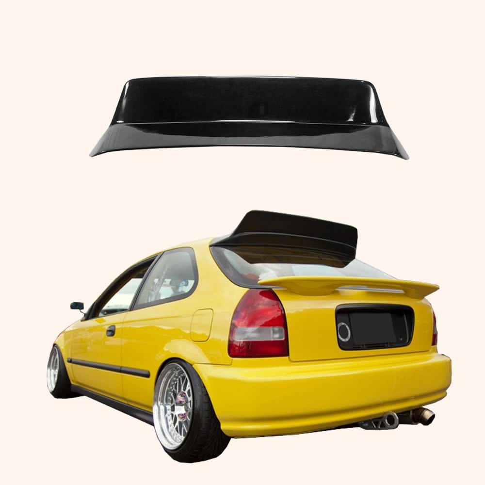 For Honda Civic Ek Osaka Jdm Type Rear Spoiler Fiber Glass Universal Wing For Car Vehicle Body Parts Kits Kazento Carbon Parts 车身侧板 EK-RS-OSAKA-FRP