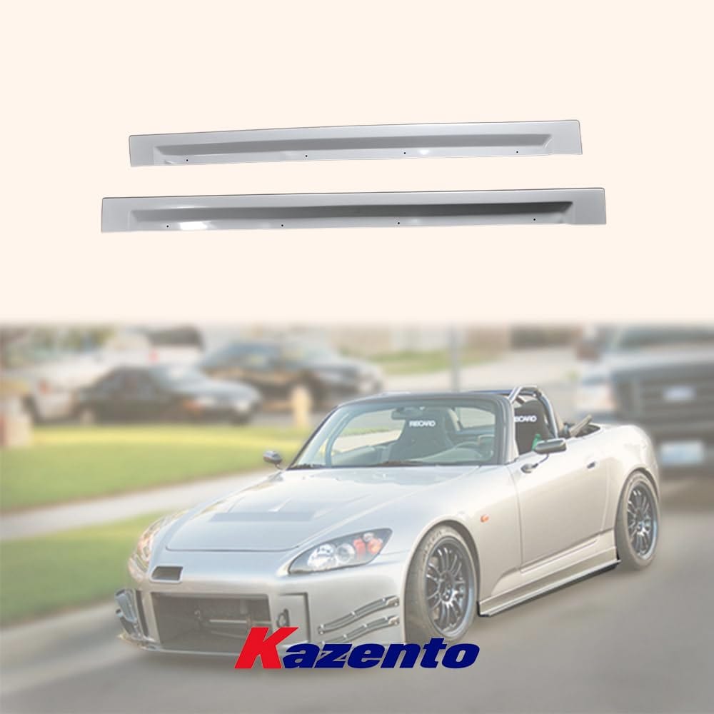 For Honda S2000 Js Racing Side Skirt Rocker Panels Side Part Fiber Glass Body Kit Replacement Kazento Carbon Parts 车身侧板 S2000-SS-JS-FRP