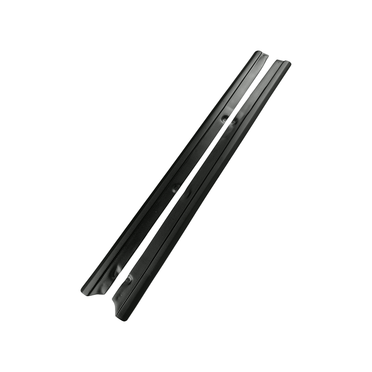 For Honda S2000 KZ Style Matte Carbon Fiber Side Skirts Add-on (Length 168cm) Kazento Carbon Parts Carbon Fiber S2000-SSX-MCF