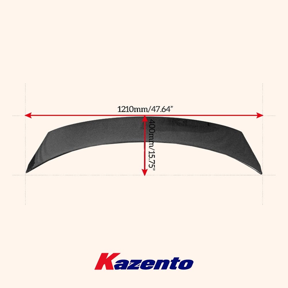 For Kia Stinger Oe Style Rear Spoiler Wing Carbon Fiber Car Body Parts Kits Kazento Carbon Parts 车身侧板 STINGER-RS-OE-CF