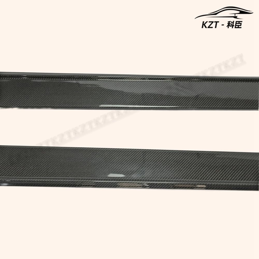For Kia Stinger Type M Side Skirt Extension Rocker Panels Side Part Carbon Fiber Body Kit Replacement Kazento Carbon Parts 车身侧板 STINGER-SSX-M-CF