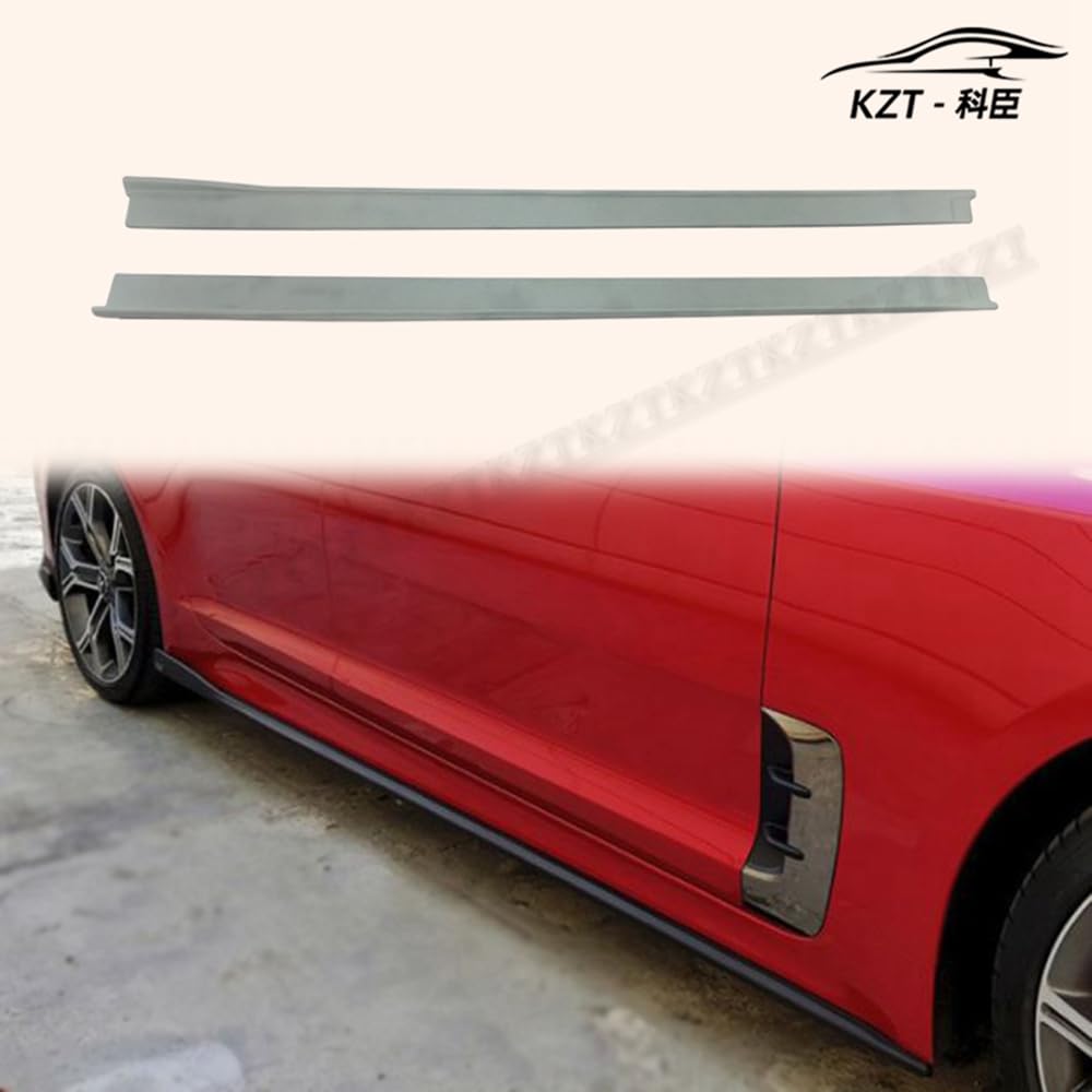 For Kia Stinger Type M Side Skirt Extension Rocker Panels Side Part Fiber Glass Body Kit Replacement Kazento Carbon Parts 车身侧板 STINGER-SSX-M-FRP