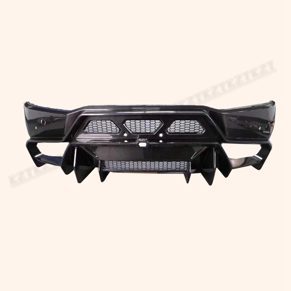 For Lamborghini Huracan LP610 V Style Carbon Fiber Rear Bumper Diffuser Kazento Carbon Parts 车身侧板 LP610-RB-V-CF