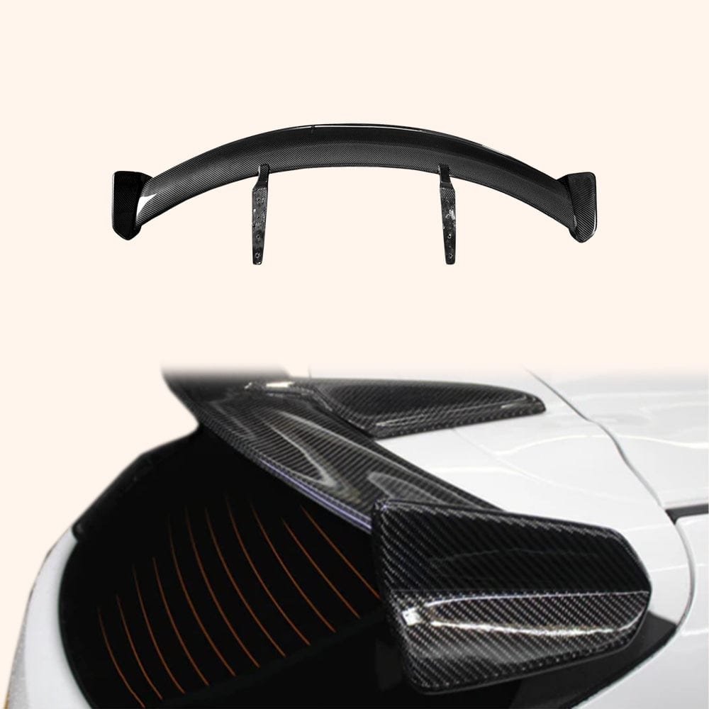 For Mazda 3 Axela 2017-18 5D Hatchback Carbon KZS Rear Roof Spoiler Wing Lip Kazento Carbon Parts Carbon Fiber AXELA1718-RS-RF-KZS-CF