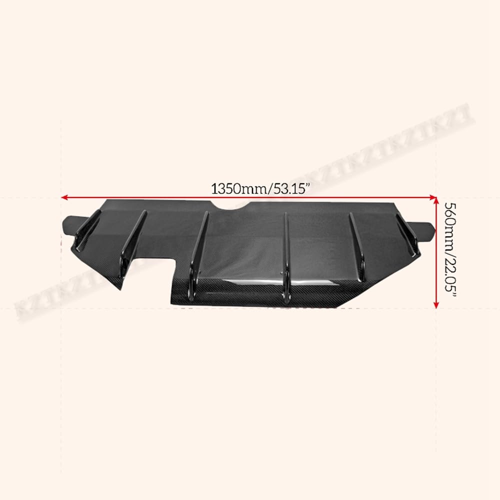 For Mazda Mx5 Miata Nd Ve-Style Rear Diffuser (With 4Pcs Metal Fitting) Carbon Fiber Kazento Carbon Parts 车身侧板 MX5-DIF-VE-ND&-CF