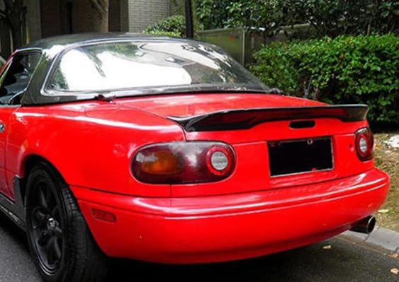 For Mazda Mx5 Na Mk1 Miata Tr Style Ducktail Rear Spoiler Fiber Glass Universal Wing For Car Vehicle Body Parts Kits Kazento Carbon Parts 车身侧板 MX5-RS-TRD-FRP