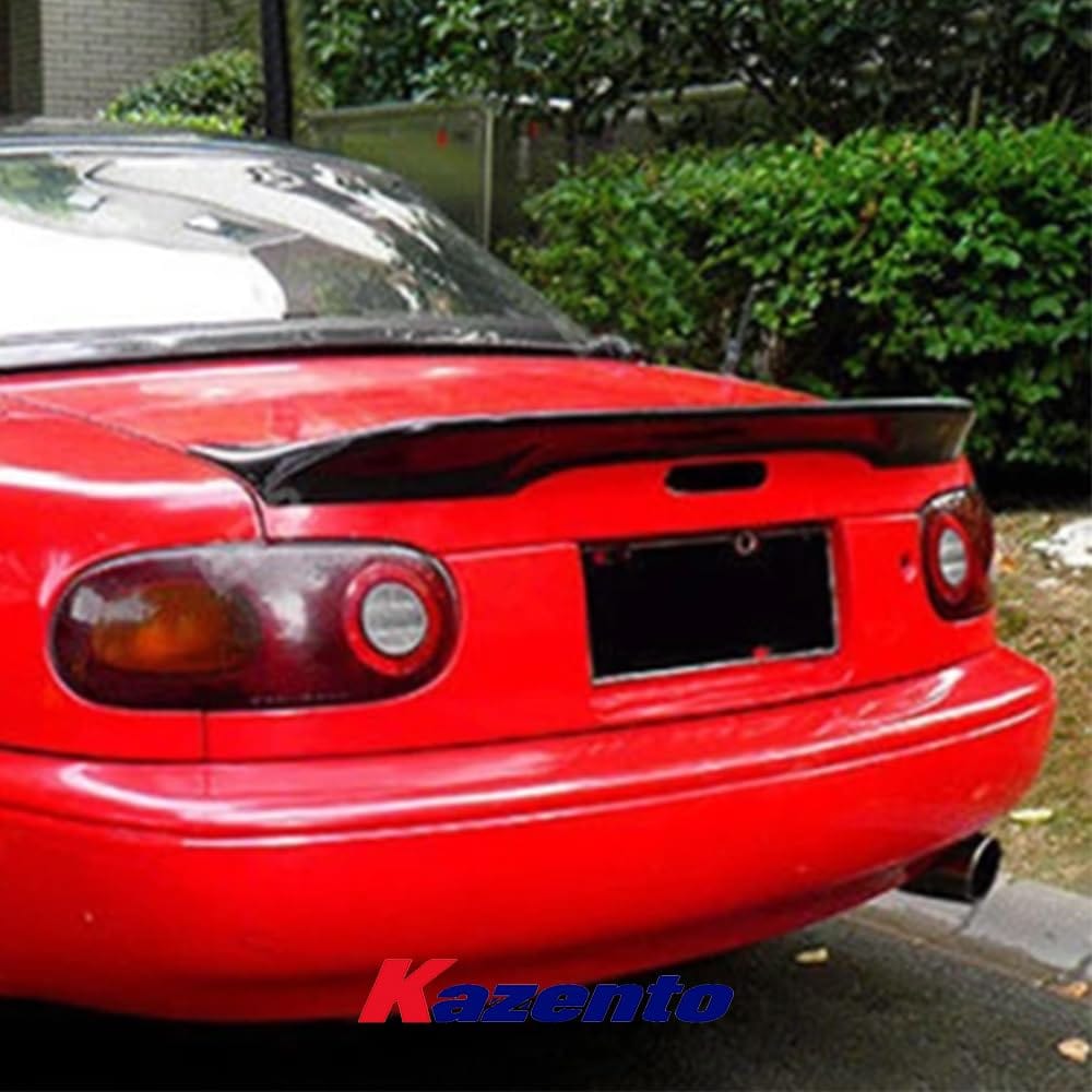 For Mazda Mx5 Na Mk1 Miata Tr Style Ducktail Rear Spoiler Fiber Glass Universal Wing For Car Vehicle Body Parts Kits Kazento Carbon Parts 车身侧板 MX5-RS-TRD-FRP