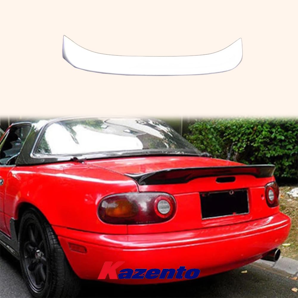 For Mazda Mx5 Na Mk1 Miata Tr Style Ducktail Rear Spoiler Fiber Glass Universal Wing For Car Vehicle Body Parts Kits Kazento Carbon Parts 车身侧板 MX5-RS-TRD-FRP