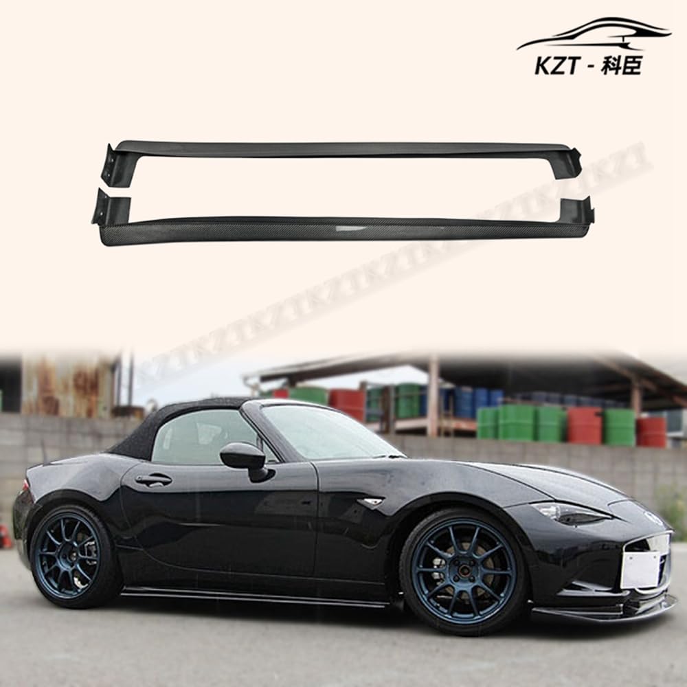 For Mazda Mx5 Nd5Rc Miata Roadster Odula Side Skirt Step Rocker Panels Side Part Carbon Fiber Body Kit Replacement Kazento Carbon Parts 车身侧板 MX5-SS-ND5-CF