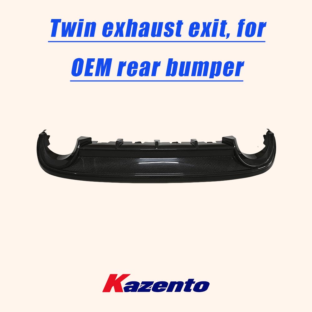 For Mazda Mx5 Roaster Miata Nc 1 2 3 Spt Style Rear Diffuser (Twin Exhaust Exit, For Oem Rear Bumper) Carbon Fiber Kazento Carbon Parts 车身侧板 MX5-DIF-SPT-NC-CF