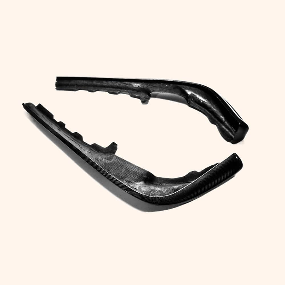 For Mazda Rx7 Fd3S Oem Front Bumper Lip (2Pcs) (For 1993-1999 Model) Chin Splitter Spoiler Carbon Fiber Body Kits Kazento Carbon Parts 车身侧板 FD3S-FL-OE-CF