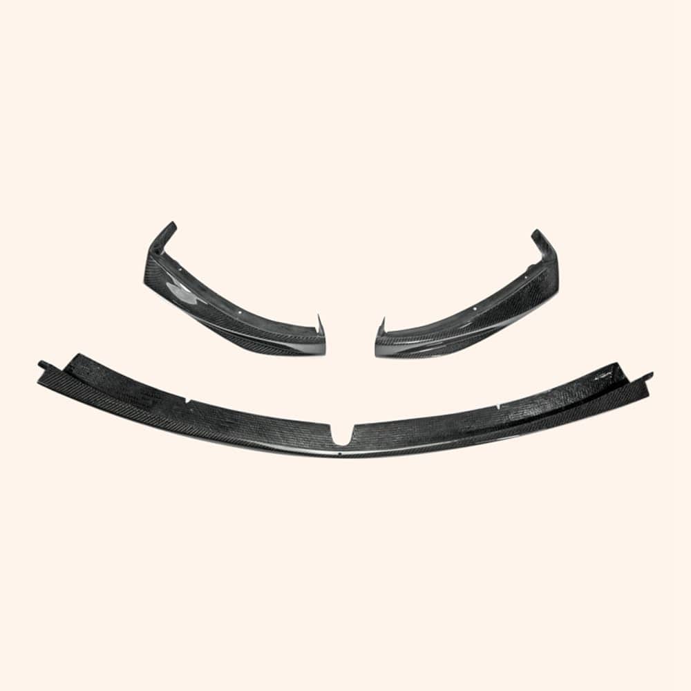for Mazda Rx8 Early 03-08 Se3P Tk Style 3Pcs Front Bumper Lip Chin Splitter Spoiler Carbon Fiber Body Kits Kazento Carbon Parts 车身侧板 RX8-FL-TK-EARLY-CF