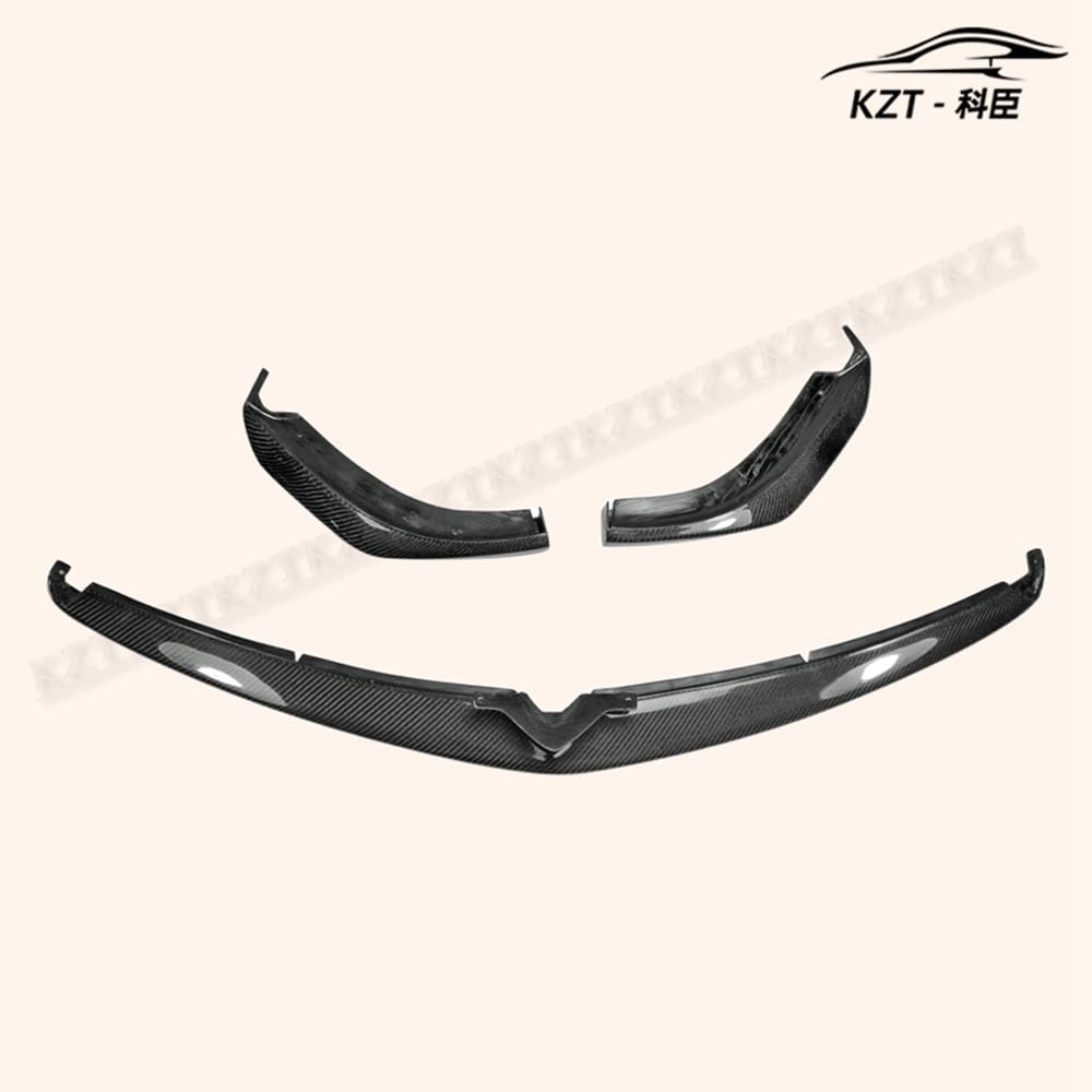 for Mazda Rx8 Late 09-12 R3 Tk Style 3Pcs Front Bumper Lip Chin Splitter Spoiler Carbon Fiber Body Kits Kazento Carbon Parts 车身侧板 RX8-FL-TK-LATE-CF