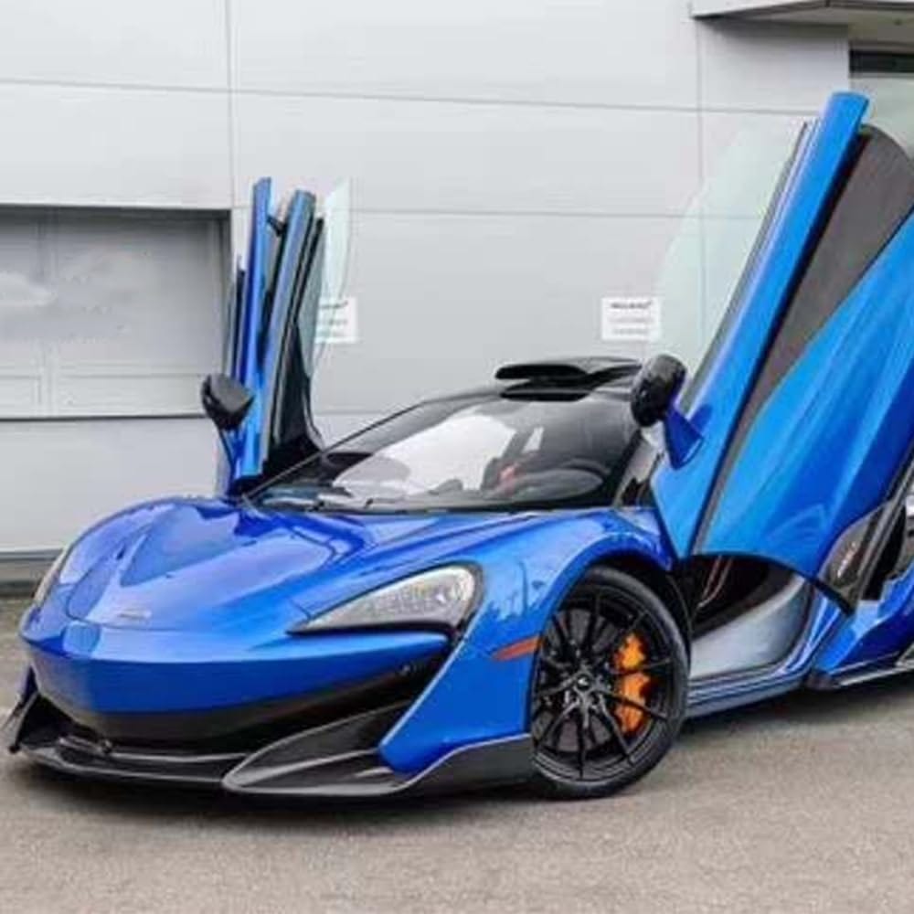 For Mclaren 570S Partial Carbon Fiber 600LT Style Body Kit 10pc Front Rear Bumper Side Skirts Rear Spoiler Kits