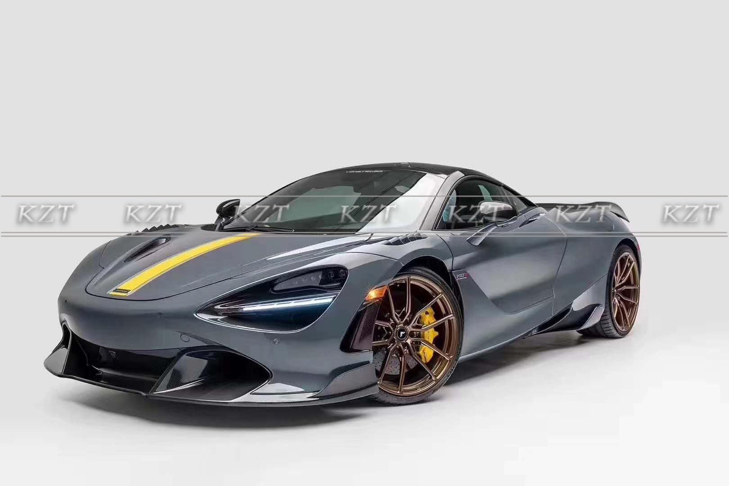 For Mclaren 720S Carbon Fiber VT Style Body Kits 10pcs FL/RL/DIF/HOOD/KITS Kazento Carbon Parts 车身侧板 720S-BODY-VT-CF