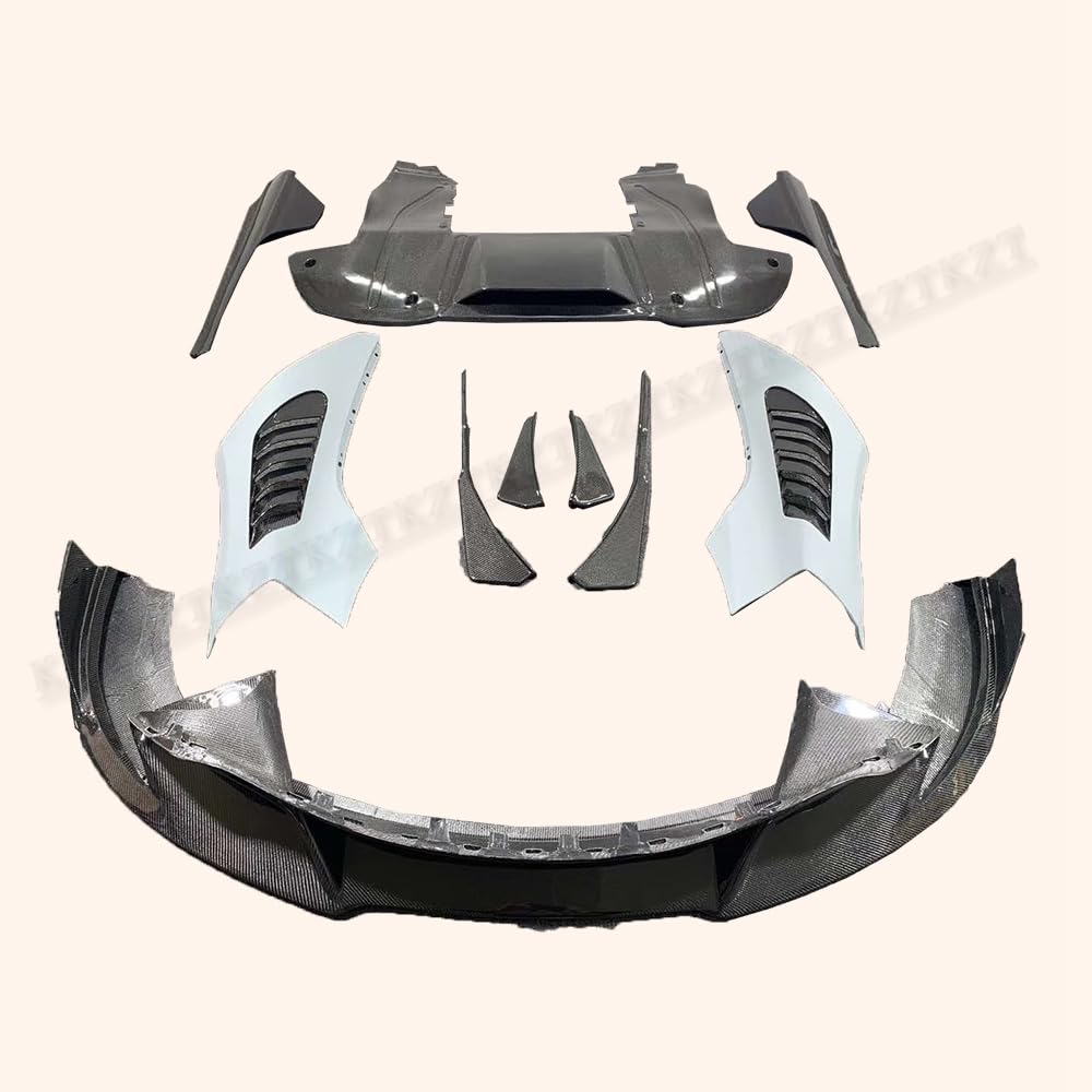For Mclaren 720S Carbon Fiber VT Style Body Kits 10pcs FL/RL/DIF/HOOD/KITS Kazento Carbon Parts 车身侧板 720S-BODY-VT-CF