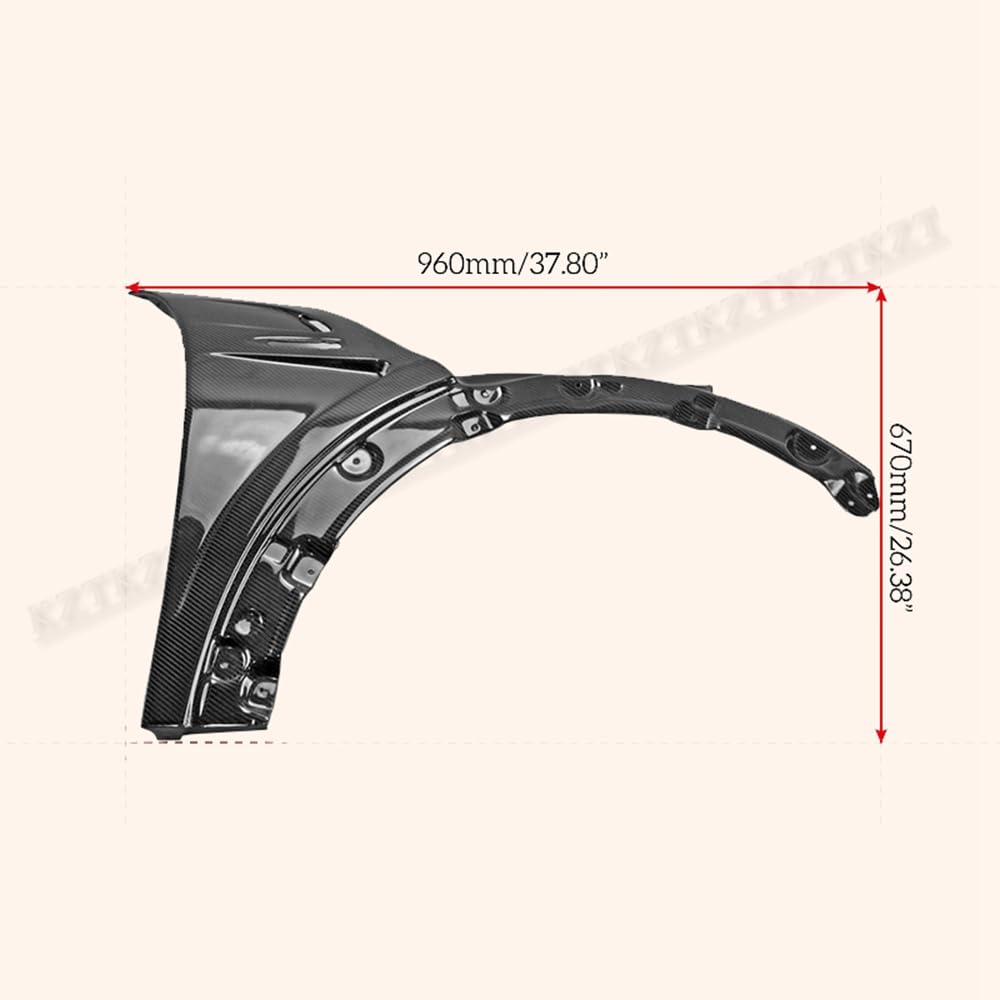For Mini F56 Mini Cooper S Dag Style Vented Front Fender Carbon Fiber Kazento Carbon Parts 车身侧板 F56-FF-DAG-S-CF