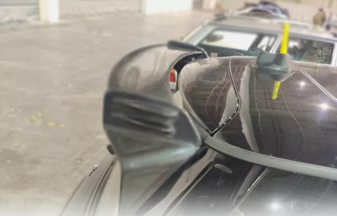For Mini R56 Cooper S Oem Type Spoiler Fiber Glass Universal Wing For Car Vehicle Body Parts Kits Kazento Carbon Parts 车身侧板 R56-RS-OE-S-FRP