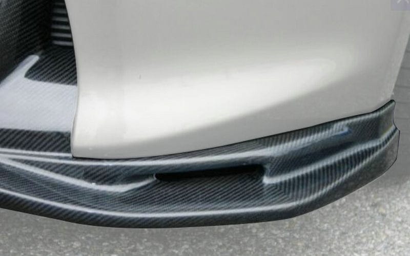 For Nissan 09-12 370Z Z34 Zenki Early Model Tps Style Front Bumper Lip (Pre-Facelift) Chin Splitter Spoiler Carbon Fiber Body Kits Kazento Carbon Parts 车身侧板 370Z-FL-TS-EA-CF