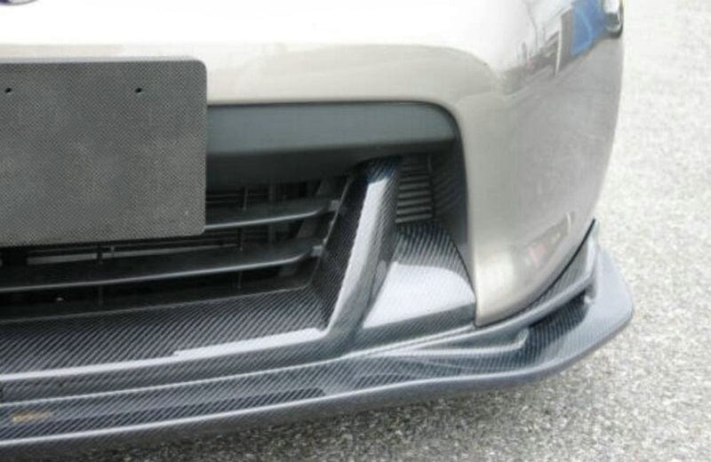 For Nissan 09-12 370Z Z34 Zenki Early Model Tps Style Front Bumper Lip (Pre-Facelift) Chin Splitter Spoiler Carbon Fiber Body Kits Kazento Carbon Parts 车身侧板 370Z-FL-TS-EA-CF