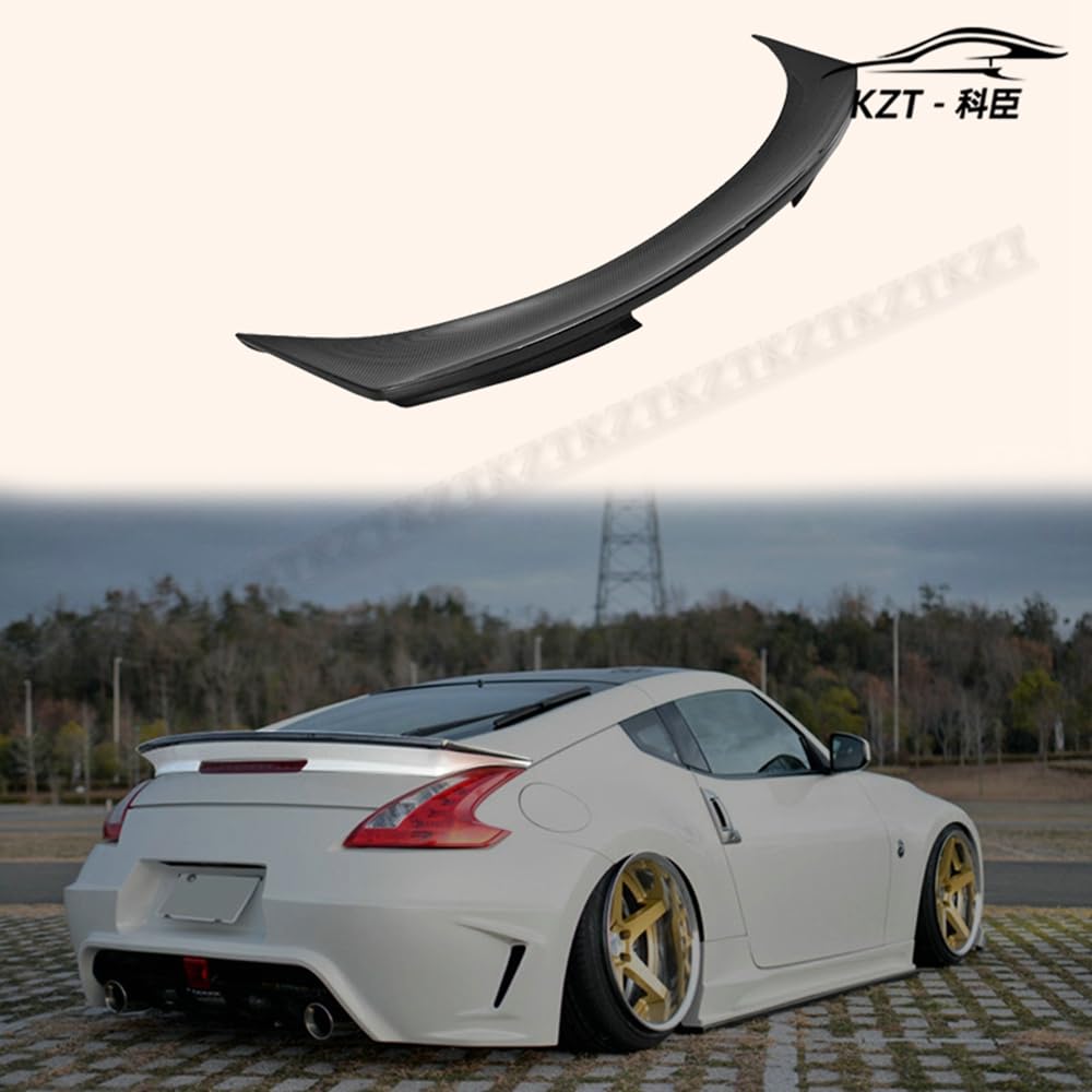For Nissan 09 Onwards 370Z Z34 Wbs Style Rear Spoiler Carbon Fiber Car Body Parts Kits Kazento Carbon Parts 车身侧板 370Z-RS-WBS-CF