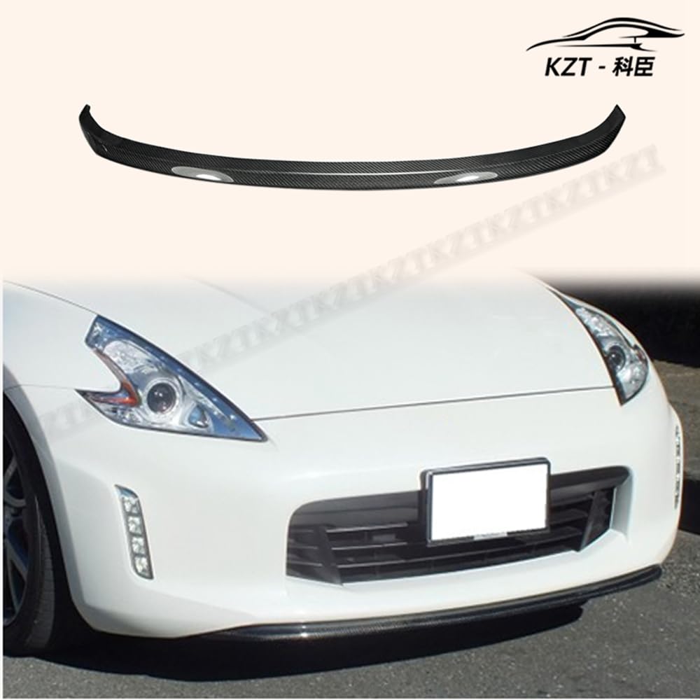 For Nissan 12 Onwards 370Z Z34 Kouki Late Model Tk-Style Front Bumper Lip (Facelift) Chin Splitter Spoiler Carbon Fiber Body Kits Kazento Carbon Parts 车身侧板 Z34-FL-TK-CF