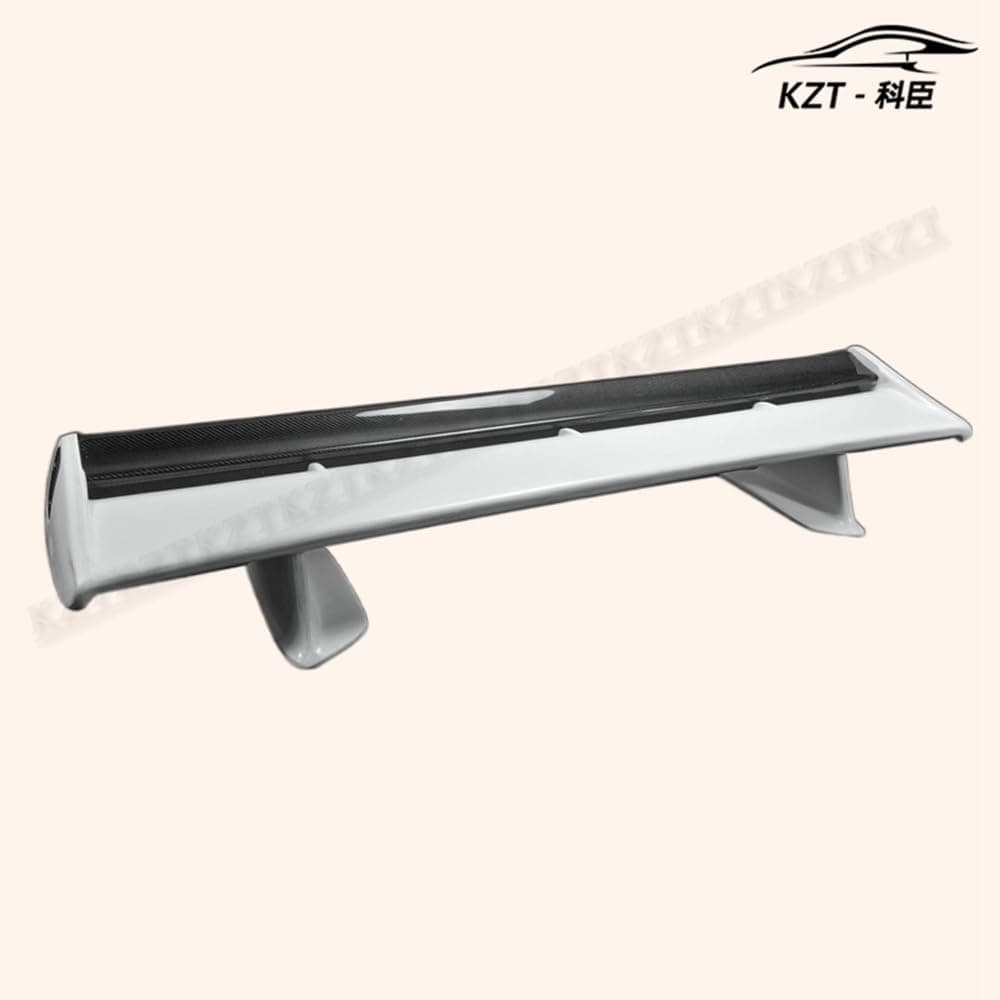For Nissan Skyline R34 GTR OEM Rear Trunk Spoiler Wing With Blade + Caps + Stand Partial Carbon Fiber(blade+caps) Car Body Parts Kits Kazento Carbon Parts 车身侧板 R34-RS-OE-PCF
