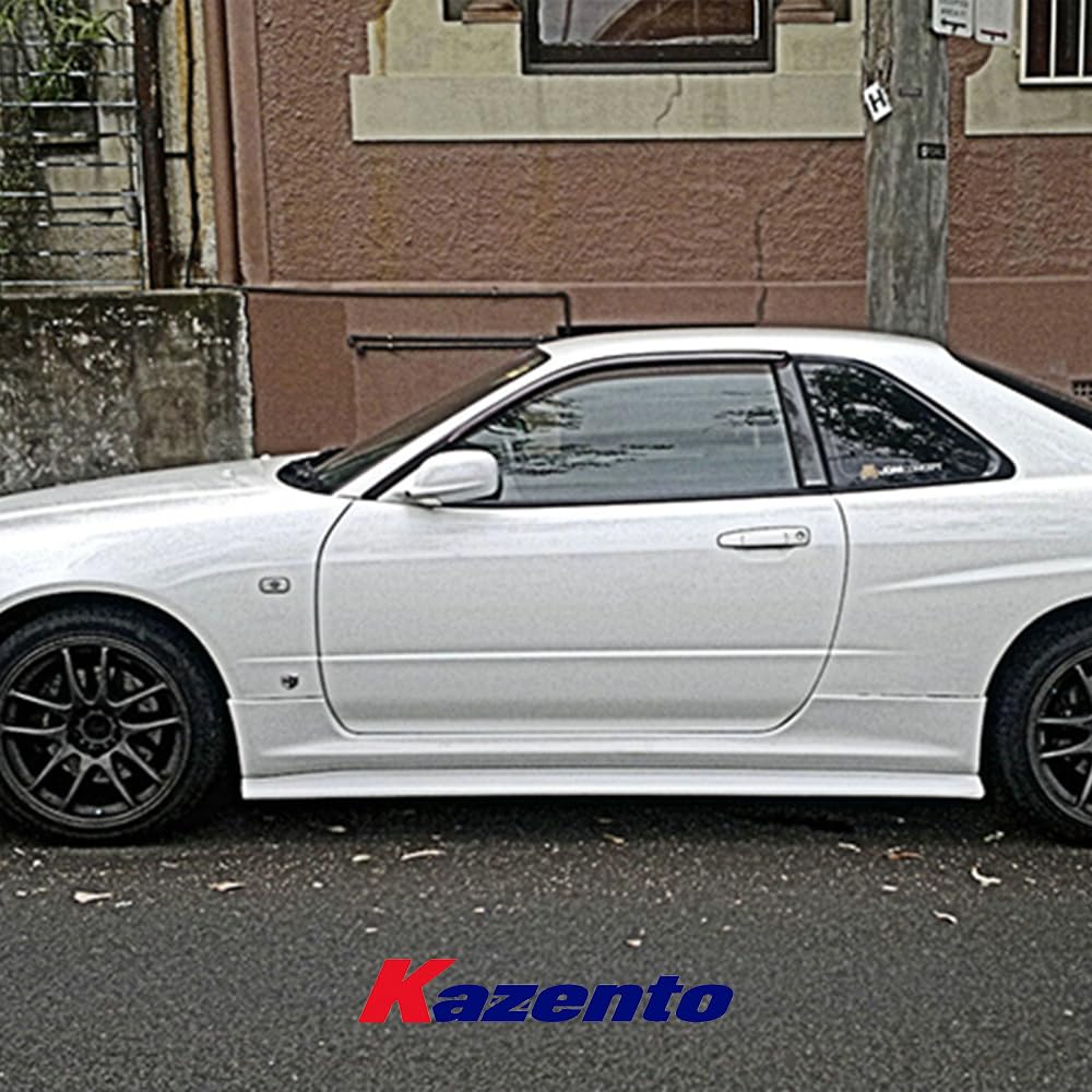 For Nissan Skyline R34 Gtt Esb Style Side Skirt Rocker Panels Side Part Fiber Glass Body Kit Replacement Kazento Carbon Parts 车身侧板 R34-SS-ESB-GTT-FRP
