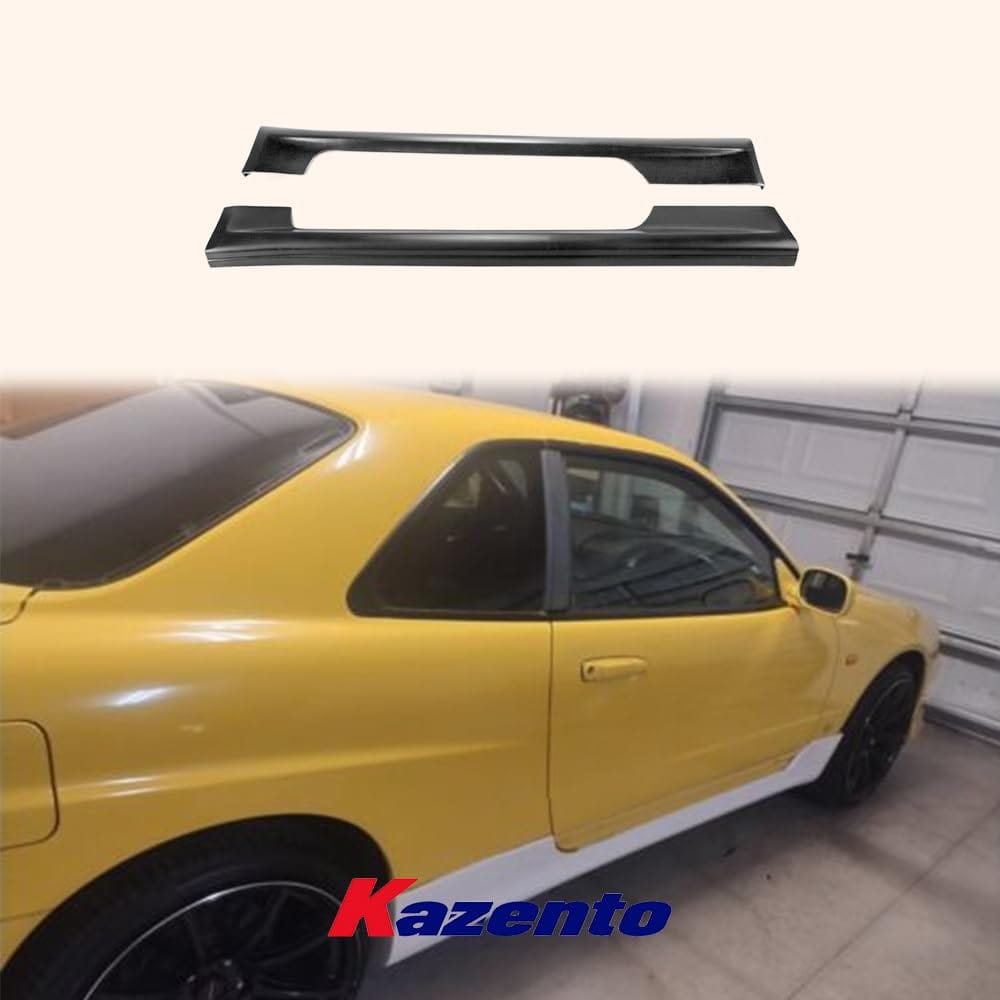 For Nissan Skyline R34 Gtt Esb Style Side Skirt Rocker Panels Side Part Fiber Glass Body Kit Replacement Kazento Carbon Parts 车身侧板 R34-SS-ESB-GTT-FRP