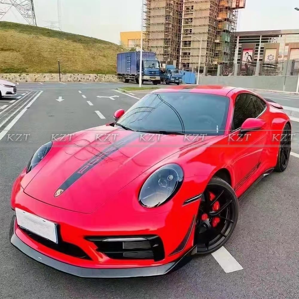For Porsche 992 Carrera OC Aero Kits Carbon Lip+diffuser+fender+side skirts Kazento Carbon Parts 车身侧板 992-AERO-OC-CF