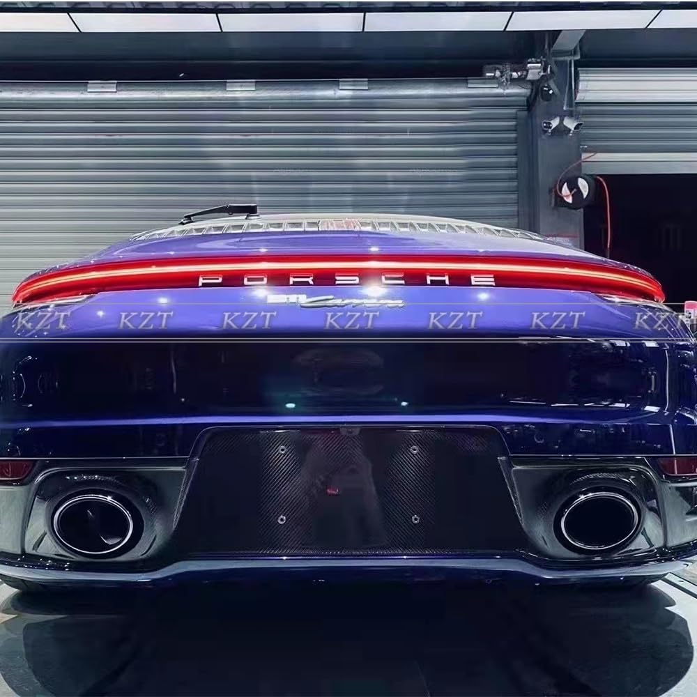 For Porsche 992 Carrera Rear Bumper Lower Lip Diffuser Dry Carbon Fiber Kazento Carbon Parts 车身侧板 992-DIF-OE2-DCF