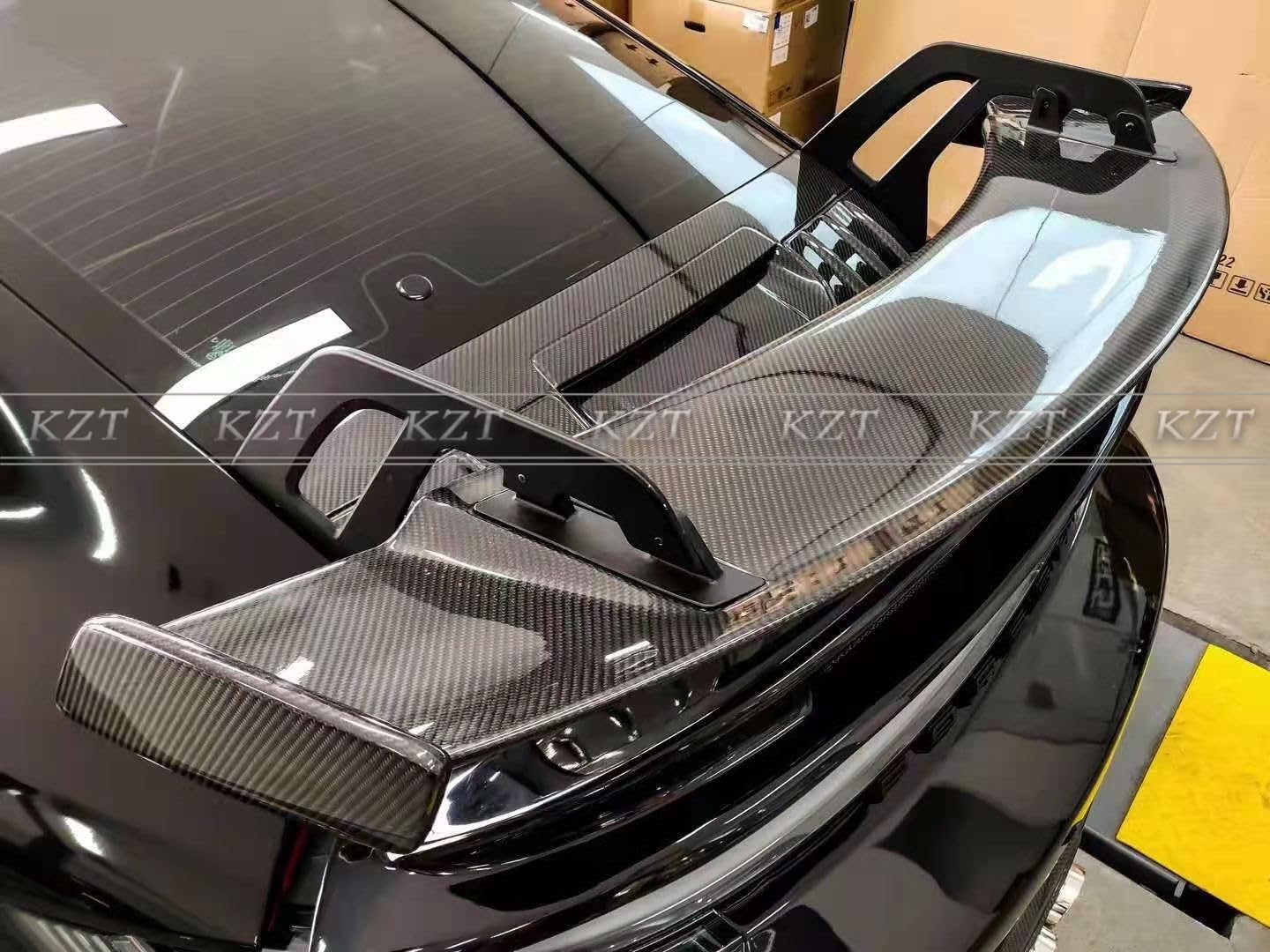 For Porsche 992 Carrera Rear Spoiler Wing GT3 Style Carbon Fiber Kazento Carbon Parts 车身侧板 992-RS-GT3-CF