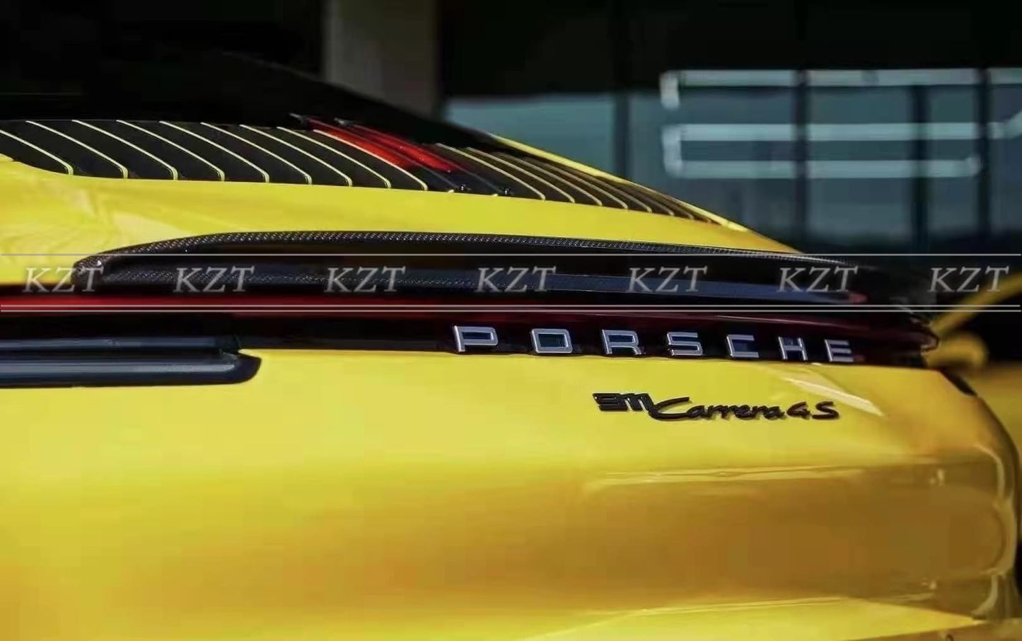 For Porsche 992 Duckbill Rear Spoiler Carbon Fiber Kazento Carbon Parts 车身侧板 992-RS-YA-CF