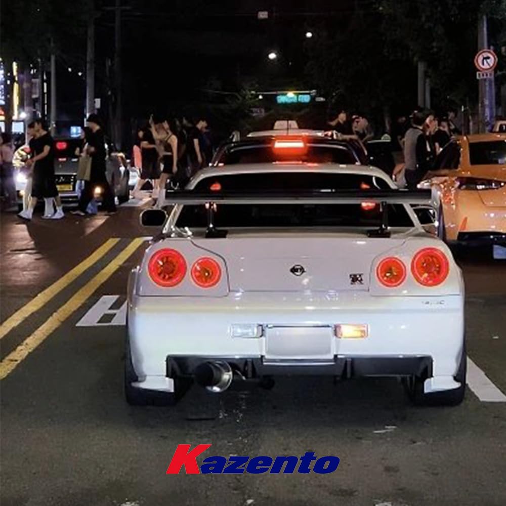 For Skyline R34 Gtr Oem For Nissan Rear Bumper Diffuser Add On Fiber Glass Kazento Carbon Parts 车身侧板 R34-DIF-OE-FRP
