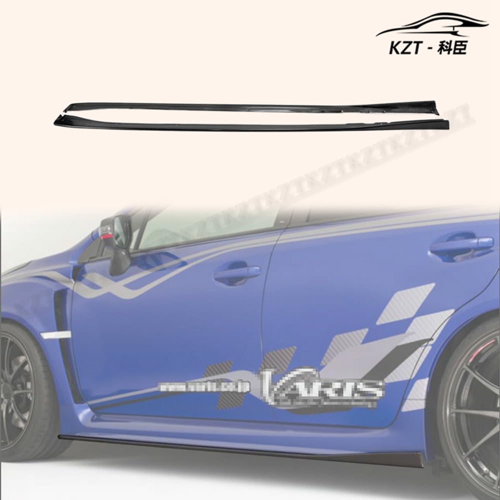 for Subaru 14-18 WRX Sti S4 Vab Vaf Vrsa1 Style Side Skirt Extension Rocker Panels Side Part Fiber Glass Body Kit Replacement Kazento Carbon Parts 车身侧板 VAB-SSX-VRS-18-FRP