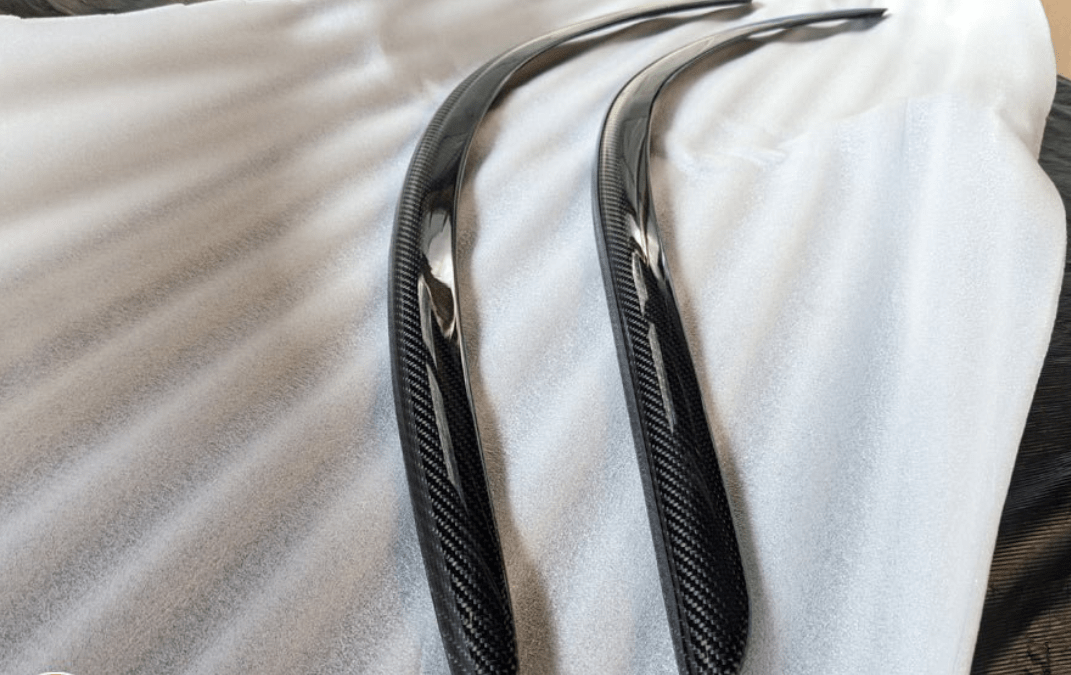 For Toyota 93-98 Supra JZA80 KZ Style Carbon Fiber Wind Trim Visor Deflector Kazento Carbon Parts Carbon Fiber SUPRA-DEF-CF