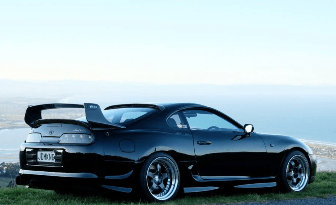 For Toyota 93-98 Supra JZA80 KZ Style Carbon Fiber Wind Trim Visor Deflector Kazento Carbon Parts Carbon Fiber SUPRA-DEF-CF