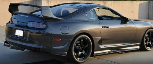 For Toyota 93-98 Supra MK4 JZA80 Ridox Fiberglass Unpaint Rear Fenders Pair Kazento Carbon Parts Fiber Glass (Unpaint) SUPRA-RF-RID-FRP
