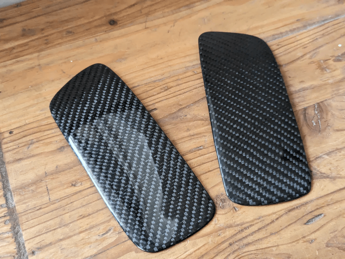 For Toyota 93-98 Supra MK4 JZA80 TR Style Carbon Fiber Rear Spoiler End Cap Kazento Carbon Parts Carbon Fiber SUPRA-END-CF