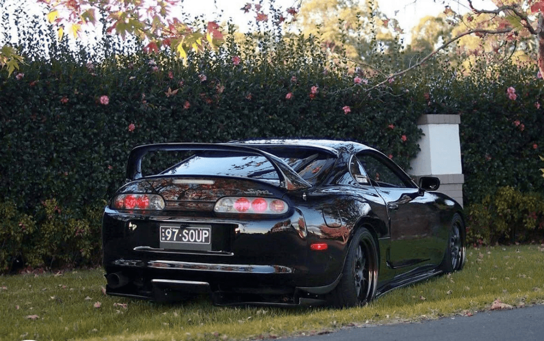 For Toyota 93-98 Supra MK4 JZA80 TS Style Carbon Fiber Rear Under Diffuser Kazento Carbon Parts Carbon Fiber SUPRA-DIF-TS-CF