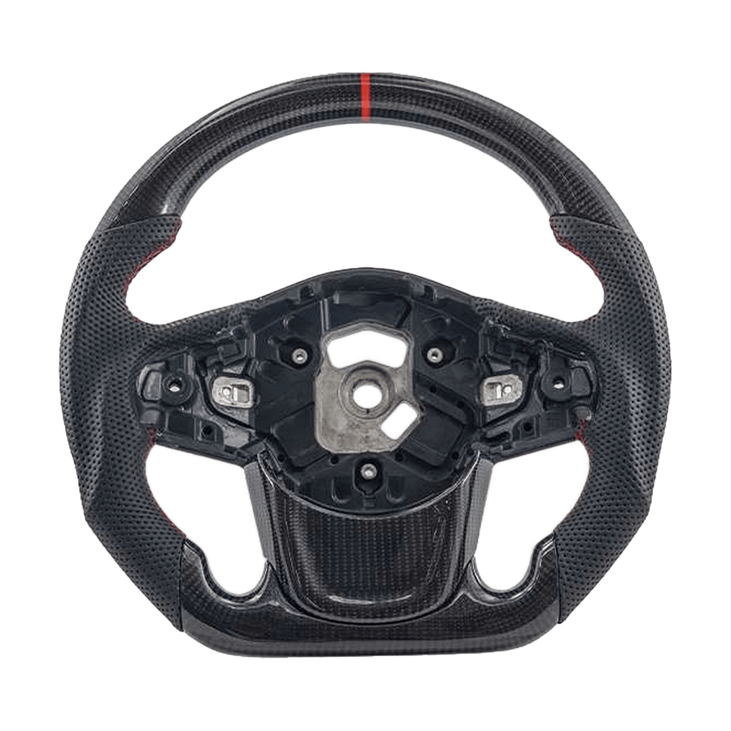 For Toyota GR Supra MK5 A90 A91 19-24 Carbon D Style Steering Wheel Replacement Kazento Carbon Parts Carbon Fiber A90-STEERING-D-CF