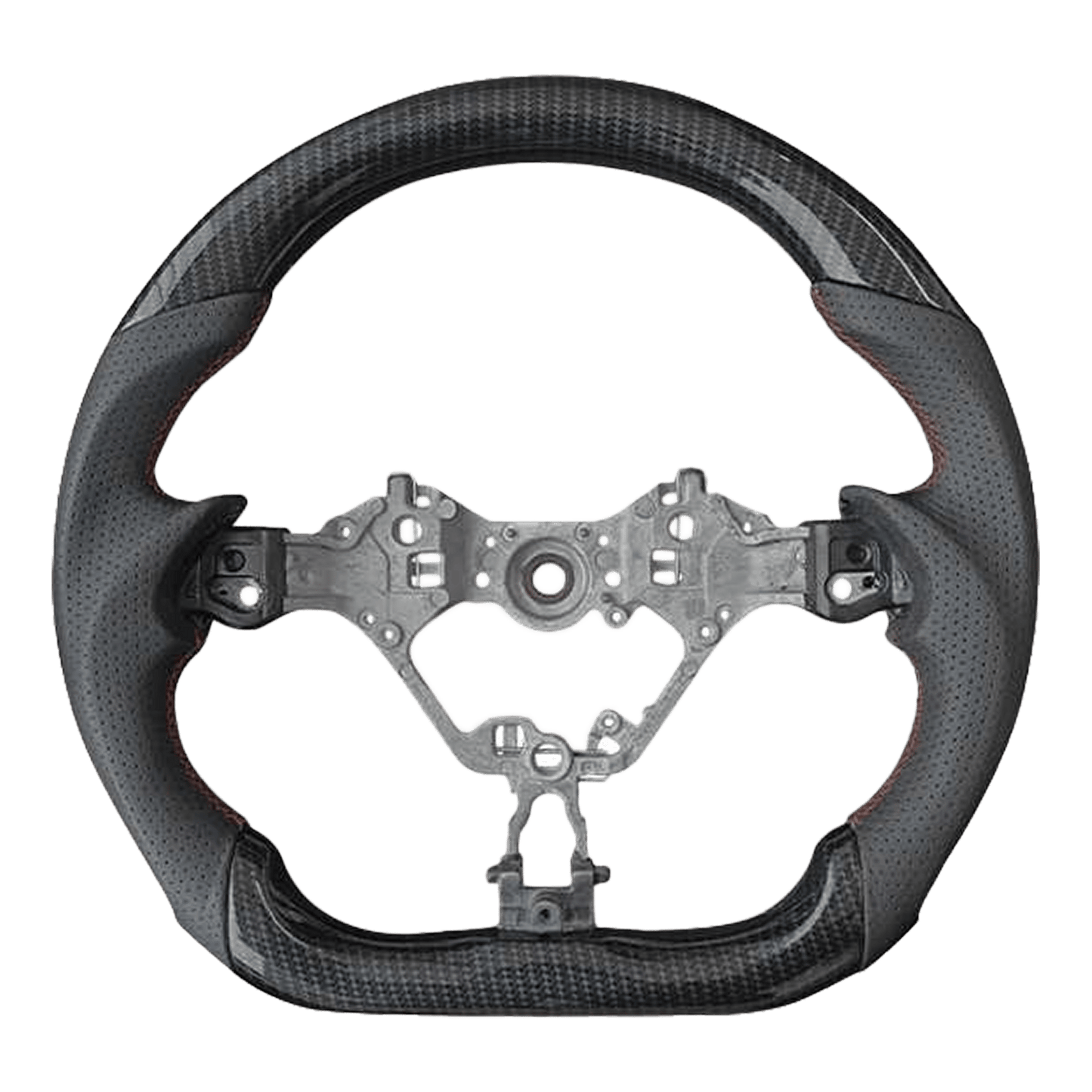 For Toyota GR86 ZN8 ZD8 2021-24 Coupe Carbon D Style Steering Wheel Replacement Kazento Carbon Parts Carbon Fiber GR86-STEERING-D-CF