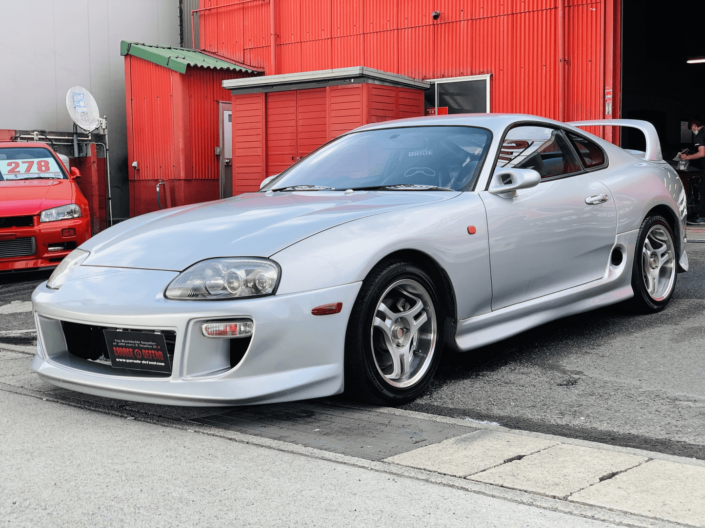 For Toyota Supra JZA80 KZ Style Carbon Aero Mirrors (Left Hand Drive Vehicle) Kazento Carbon Parts Carbon Fiber SUPRA-MC-TI-GND-L-CF