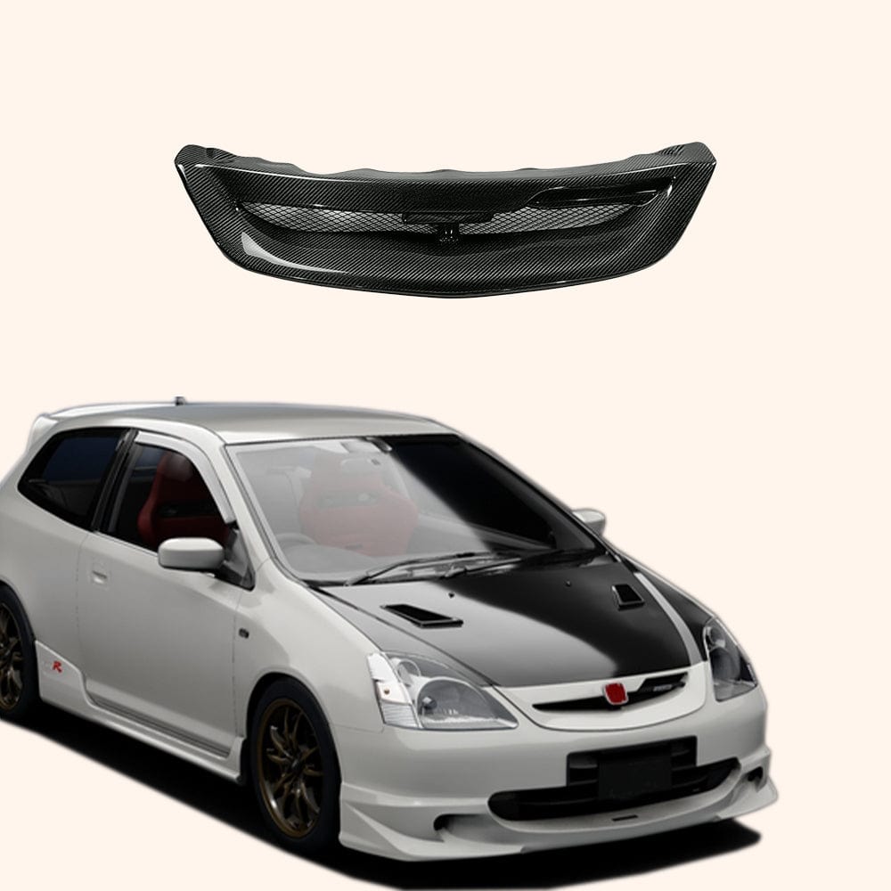 Honda Civic Type R EP3 Hatchback (04-05 Only) Carbon Front Grille Kazento Carbon Parts 车身侧板 Carbon Fiber EP-FG-045-CF