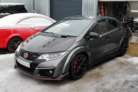 Honda Civic Type-R FK2 15-17 Double Side Carbon Front Vented Hood Kazento Carbon Parts Bonnets/Hoods Carbon Fiber (Double Side Carbon) FK2-HOOD-KZA-2CF