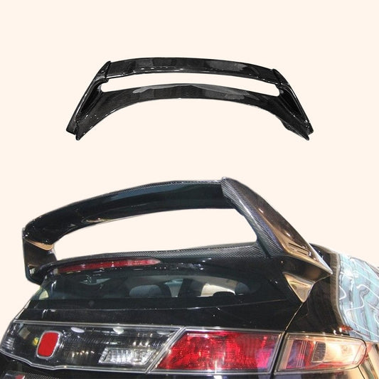 Honda Civic Type R FN2 07-11 MUG Style Carbon Fiber Rear Spoiler Wing Kazento Carbon Parts Carbon Fiber FN2-RS-GT-MUG-CF