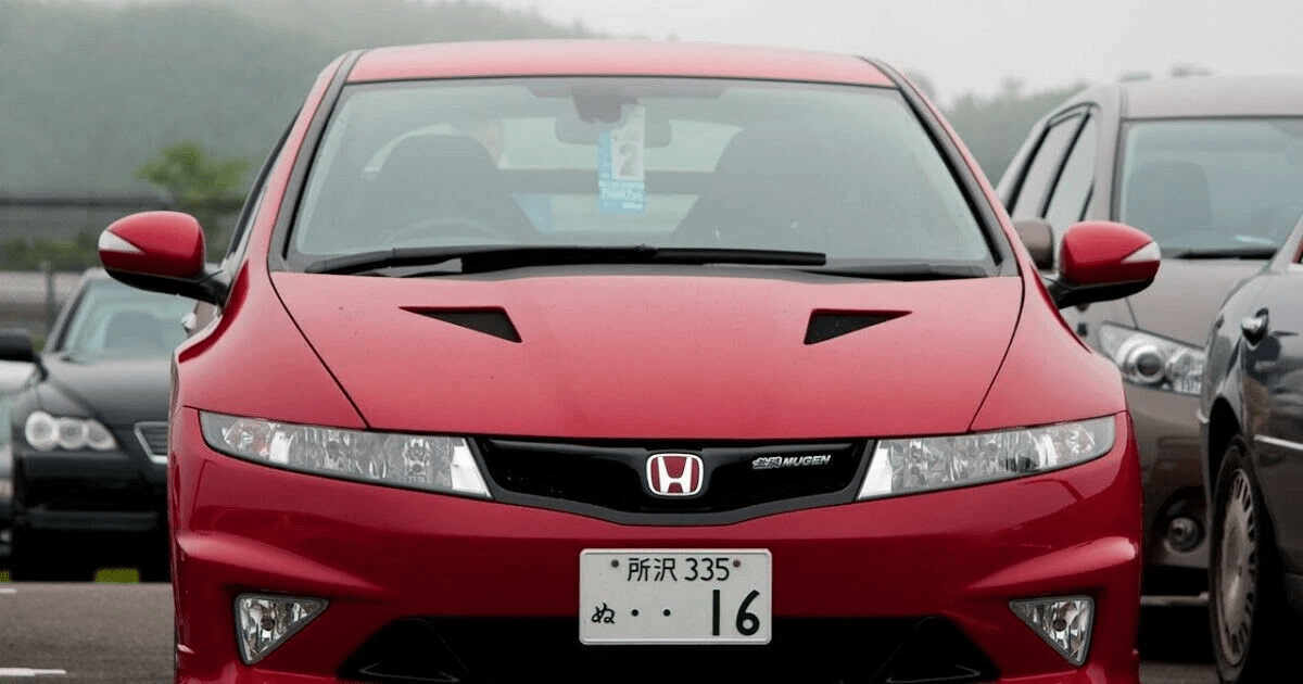 Honda Civic Type R FN2 07-11 MUG Style Fiberglass Unpaint Hood Bonnet Kazento Carbon Parts Bonnets/Hoods Fiber Glass (Unpaint) FN2-HOOD-MUG-FRP