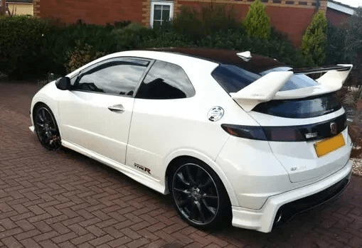 Honda Civic Type R FN2 07-11 MUG Style Rear Spoiler Wing Blade Carbon Kazento Carbon Parts Partial Carbon Fiber (Vent Carbon) FN2-RS-GT-MUG-PCF