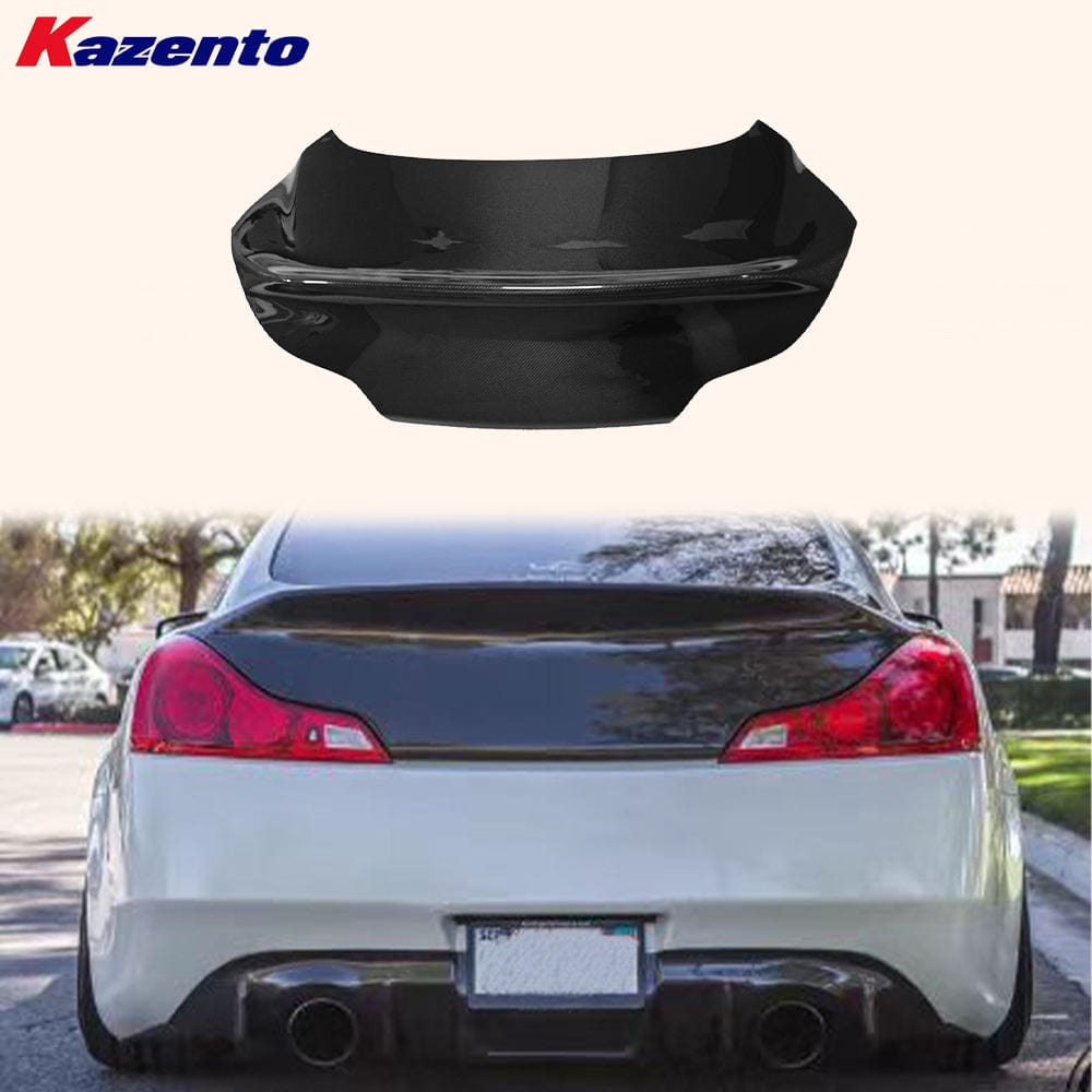 Infiniti G25/G35/G37/Q40 Coupe Dcuktail Rear Trunk Boot Lid 2008-2013 Kazento Carbon Parts 车身侧板